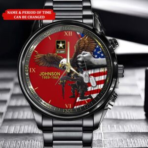 Custom Name Time Eagle America Flag Us…