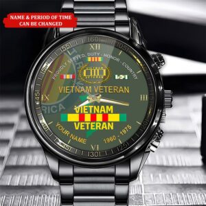 Custom Name Time Vietnam Veteran Business Watch,…
