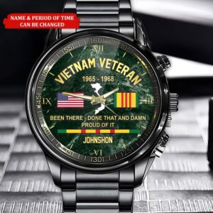 Custom Name Time Watch, Vietnam Veteran Watch,…