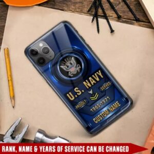 Custom Name Veteran US Navy Phone Case,…
