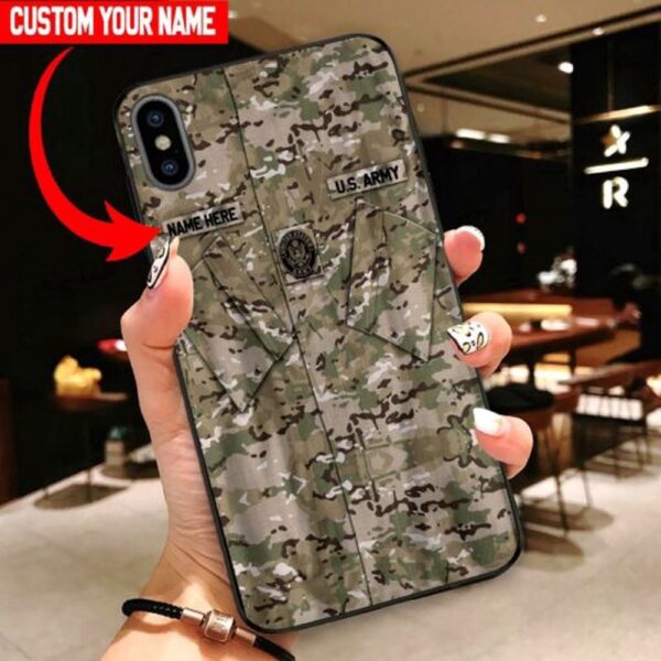 Custom Normal Phone Case United States Army TC9 All Over Printed, Military Phone Cases, Army Phone Case