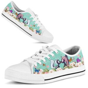 Cute Couple Skunk Love Flower Watercolor Low Top Shoes Low Top Designer Shoes Low Top Sneakers 2 xbacit.jpg