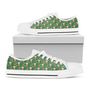 Cute Saint Patrick s Day Pattern Print White Low Top Shoes Low Top Designer Shoes Low Top Sneakers 1 yzxmin.jpg