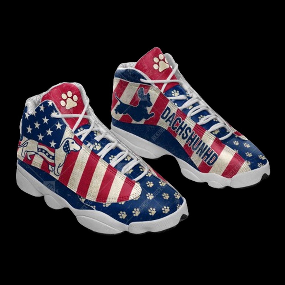 Dachshund Dog Flag Classic Pattern Shoes Sport Sneaker Curved Basketball Shoes, Basketball Shoes Dachshund Dog Flag Classic Pattern Shoes Sport Sneaker Curved Basketball Shoes, Basketball Shoes