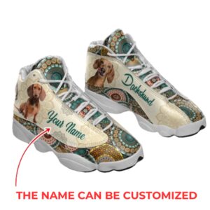 Dachshund Dog Lover Vintage Mandala Shoes Personalized…