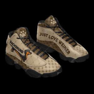 Dachshund Dog Pattern Motif Shoes Sport Sneaker…