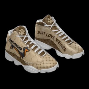 Dachshund Dog Pattern Motif Shoes Sport Sneaker Curved Basketball Shoes Basketball Shoes 2 rqn4om.jpg