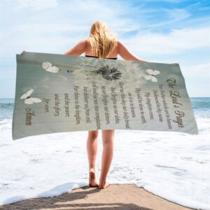 Dandelion Create In Me A Clean Heart Psalm 5110 Beach Towel Christian Beach Towel Summer Towels 2 w5isoe.jpg