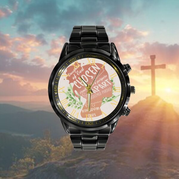 Daughter Of God Chosen And Treasured Christian Watch Watch, Christian Watch, Religious Watches, Jesus Watch