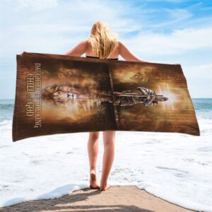 Daughter Of The King Child Of God Beach Towel Woman Warrior Lion Of Judah Beach Towel Christian Beach Towel 2 vrej3a.jpg
