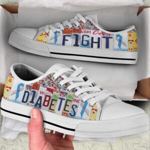 Diabetes Fight Shoes License Plates Low Top…