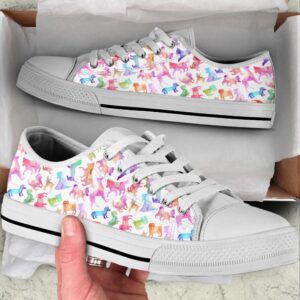 Dog Lover Watercolor Silhouette Low Top Shoes Canvas Sneakers Designer Low Top Shoes Low Top Sneakers 2 oczdmk.jpg