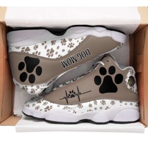 Dog Mom Paw Pattern Shoes Sport Sneaker Curved Basketball Shoes Basketball Shoes 2 s7wboq.jpg