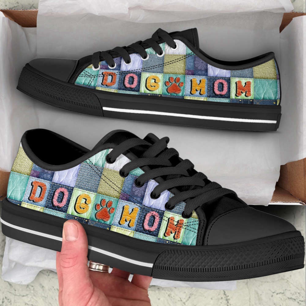 Dog Mom Seamless Color Low Top Shoes Canvas Sneakers Casual Shoes, Designer Low Top Shoes, Low Top Sneakers Dog Mom Seamless Color Low Top Shoes Canvas Sneakers Casual Shoes, Designer Low Top Shoes, Low Top Sneakers