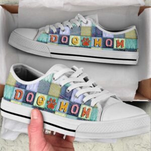 Dog Mom Seamless Color Low Top Shoes Canvas Sneakers Casual Shoes Designer Low Top Shoes Low Top Sneakers 2 kj88dp.jpg
