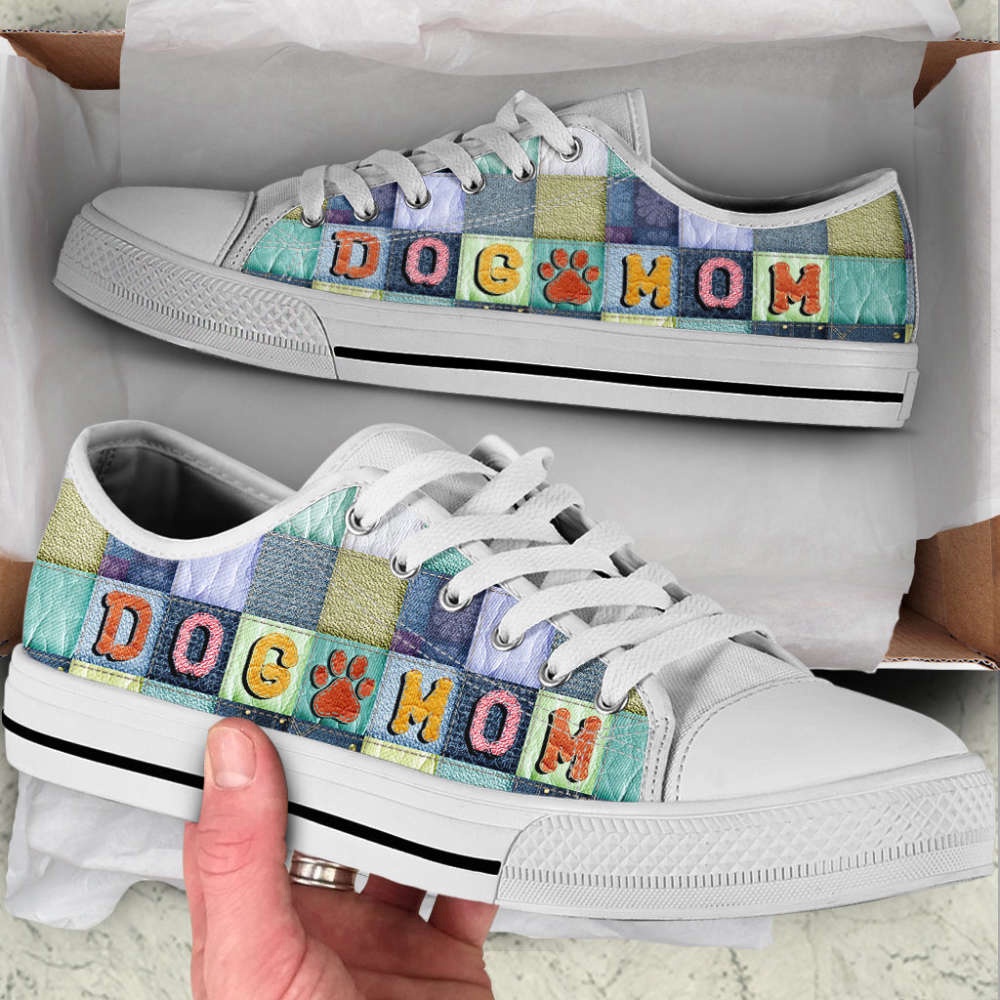 Dog Mom Seamless Color Low Top Shoes Canvas Sneakers Casual Shoes, Designer Low Top Shoes, Low Top Sneakers Dog Mom Seamless Color Low Top Shoes Canvas Sneakers Casual Shoes, Designer Low Top Shoes, Low Top Sneakers