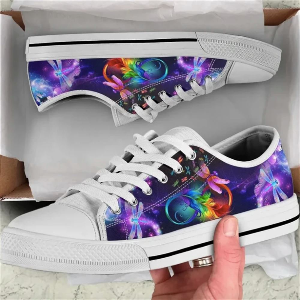 Dragonfly Watercolor Infinity Low Top Shoes, Low Tops, Low Top Sneakers