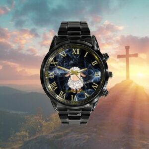 Easter Day Jesus Christian Faith The Lord Is My Shepherd Watch, Christian Watch, Religious Watches, Jesus Watch