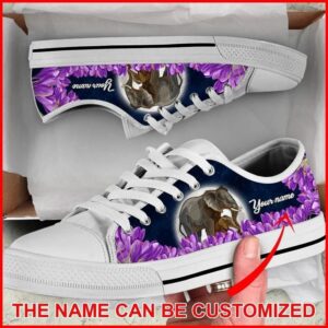 Elephant Purple Flower Personalized Canvas Low Top Shoes Low Tops Low Top Sneakers 2 sfq14l.jpg