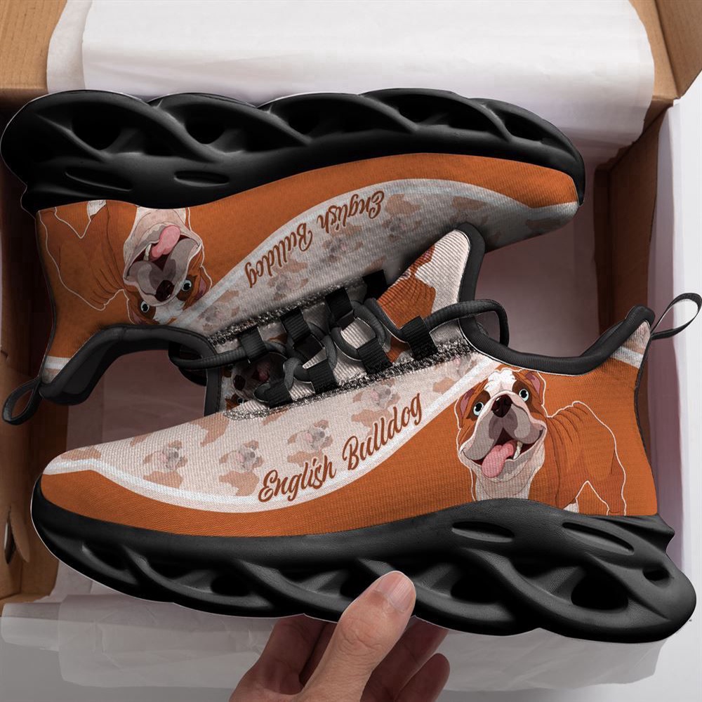 English Bulldog Max Soul Shoes Kid, Max Soul Sneakers, Max Soul Shoes