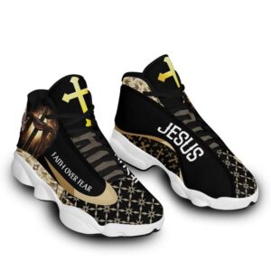 Faith Over Fear Jesus Basketball Shoes For…