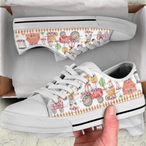 Farm Hobby Flower Watercolor Low Top Shoes,…