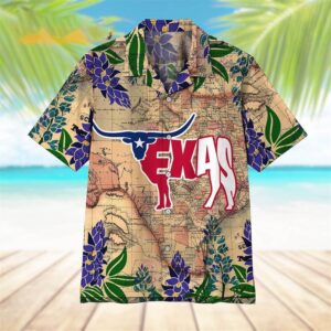 Flag Texas Hawaiian Shirt, Texas Hawaii Shirt,…