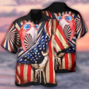 Flamingo Independence Day Hawaiian Shirt, 4th Of…