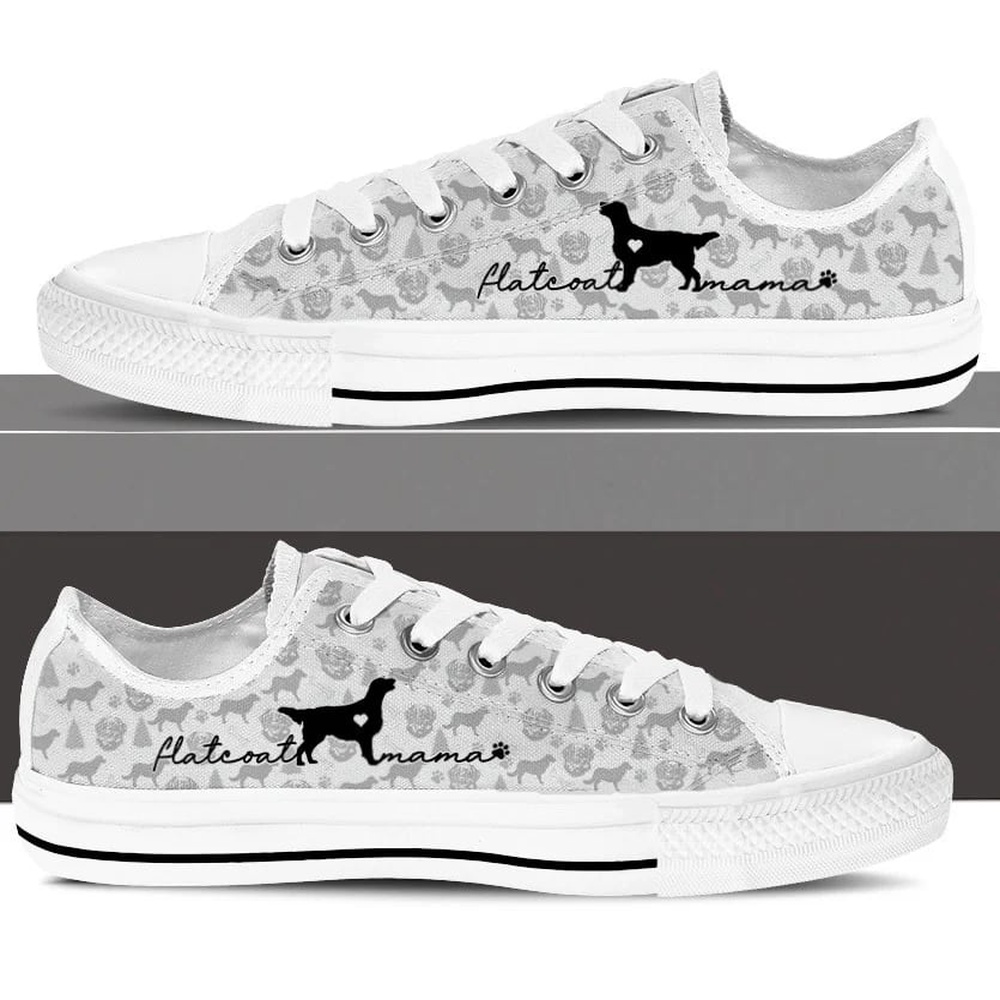 Flat Coated Retriever Low Top, Designer Low Top Shoes, Low Top Sneakers Flat Coated Retriever Low Top, Designer Low Top Shoes, Low Top Sneakers