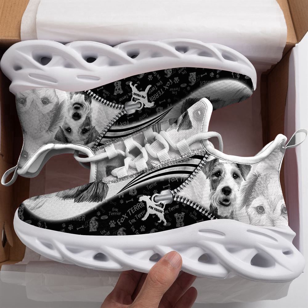 Fox Terrier Sketch Max Soul Shoes Kid, Max Soul Sneakers, Max Soul Shoes