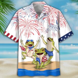 Frogs 4Th Of July Hawaiian Shirt Independence…
