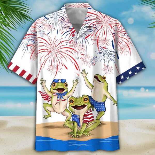 Frogs 4Th Of July Hawaiian Shirt Independence Day Is Coming, 4th Of July Hawaiian Shirt, 4th Of July Shirt