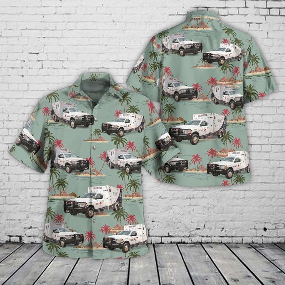 Gatesville, Texas, Coryell Memorial Healthcare System EMS Hawaiian Shirt, Texas Hawaii Shirt, Texas Shirt