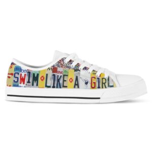 Get Ahead with Swim Like A Girl Canvas Shoes Low Top Designer Shoes Low Top Sneakers 2 ybnt8a.jpg