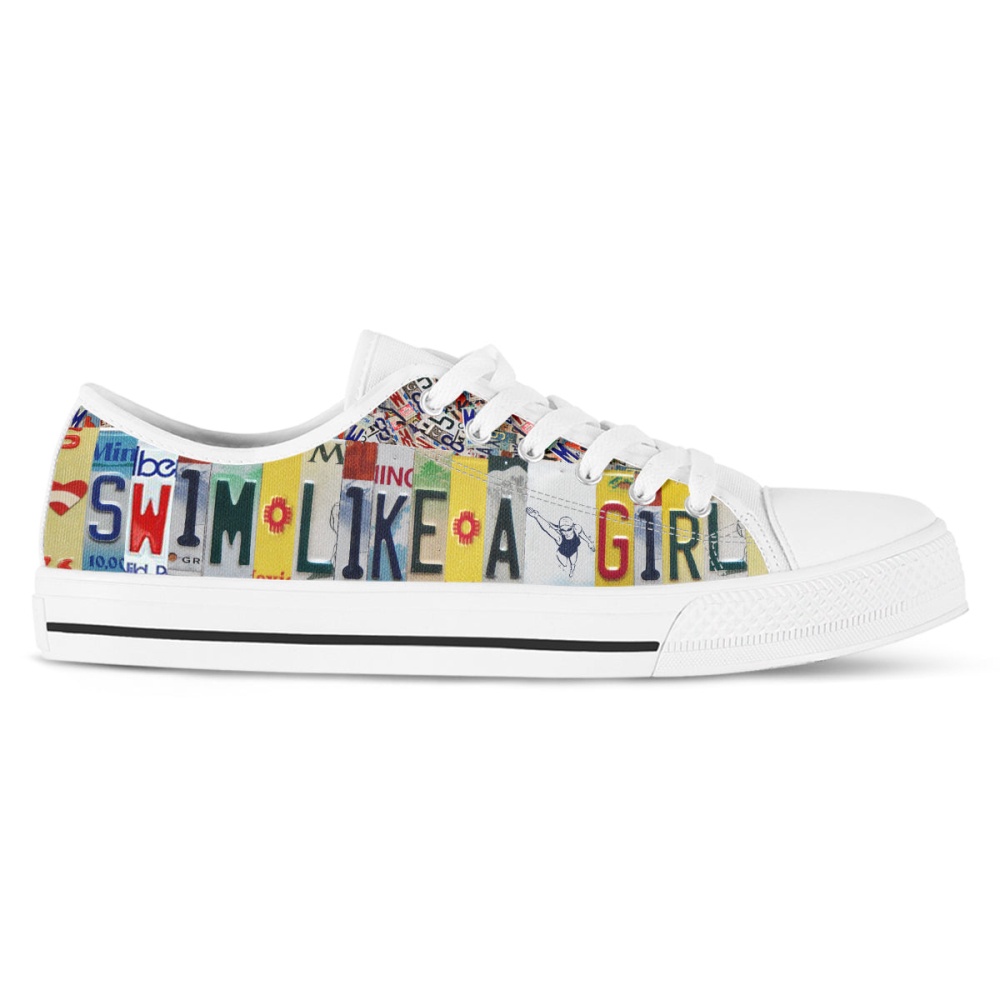 Get Ahead with Swim Like A Girl Canvas Shoes, Low Top Designer Shoes, Low Top Sneakers Get Ahead with Swim Like A Girl Canvas Shoes, Low Top Designer Shoes, Low Top Sneakers