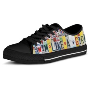 Get Ahead with Swim Like A Girl Canvas Shoes Low Top Designer Shoes Low Top Sneakers 4 x9pynf.jpg