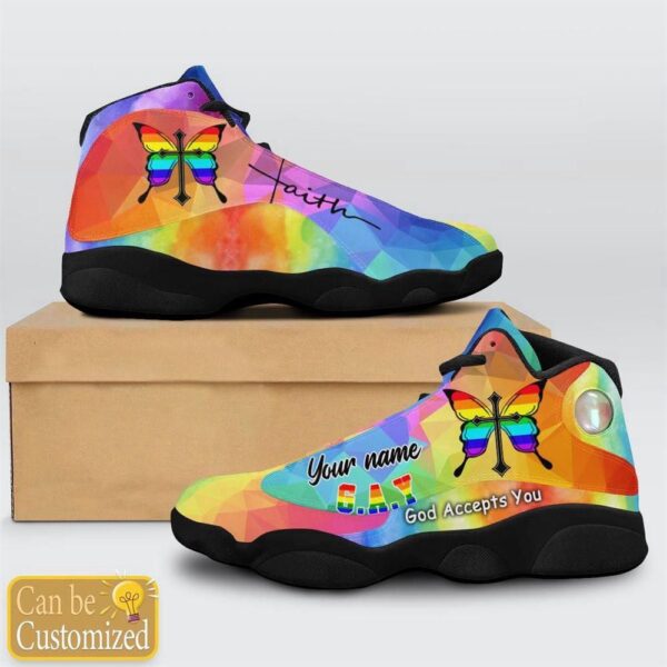 God Accept You Lgbt Jesus Custom Name Basketball Shoes For Jesus Lovers, Christian Basketball Shoes, Basketball Shoes 2024