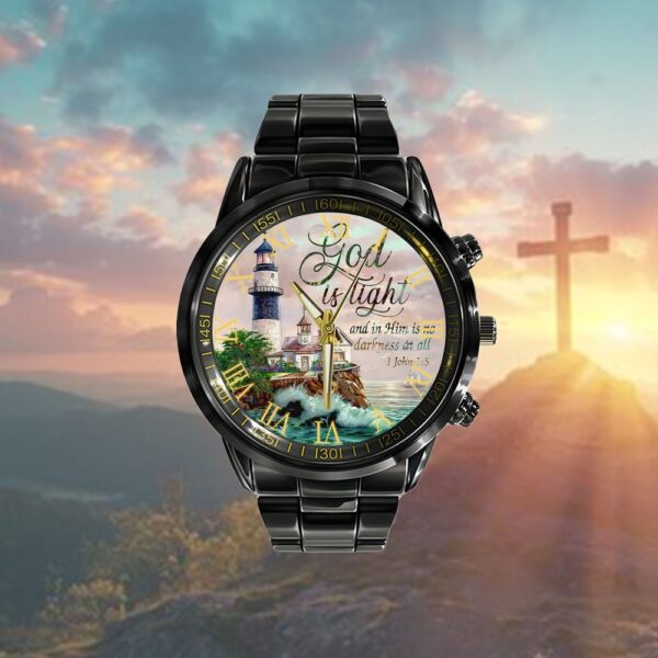 God Is Light 1 John 15 Kjv Watch, Christian Watch, Religious Watches, Jesus Watch