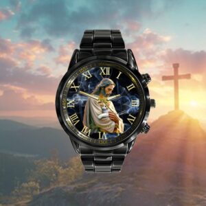 God holding Cat Easter He is Risen Jesus Loves Cats Watch, Christian Watch, Religious Watches, Jesus Watch