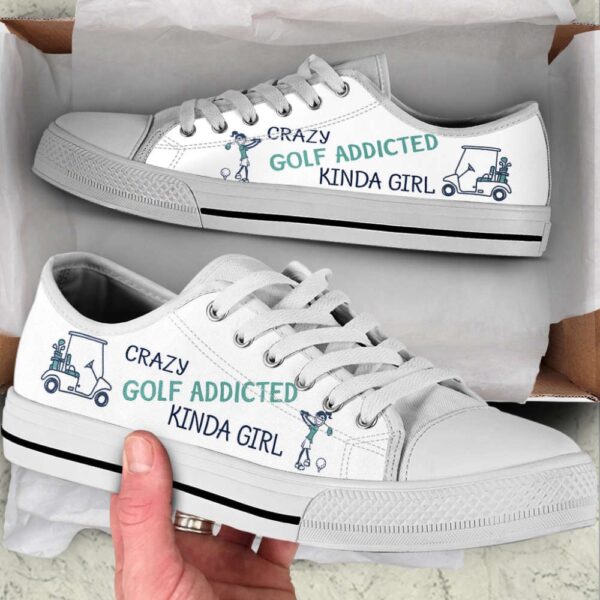 Golf Kinda Girl Low Top Shoes Canvas Print Lowtop Fashionable, Low Top Sneakers, Sneakers Low Top