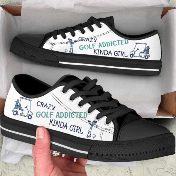 Golf Kinda Girl Low Top Shoes Canvas Print Lowtop Fashionable, Low Top Sneakers, Sneakers Low Top