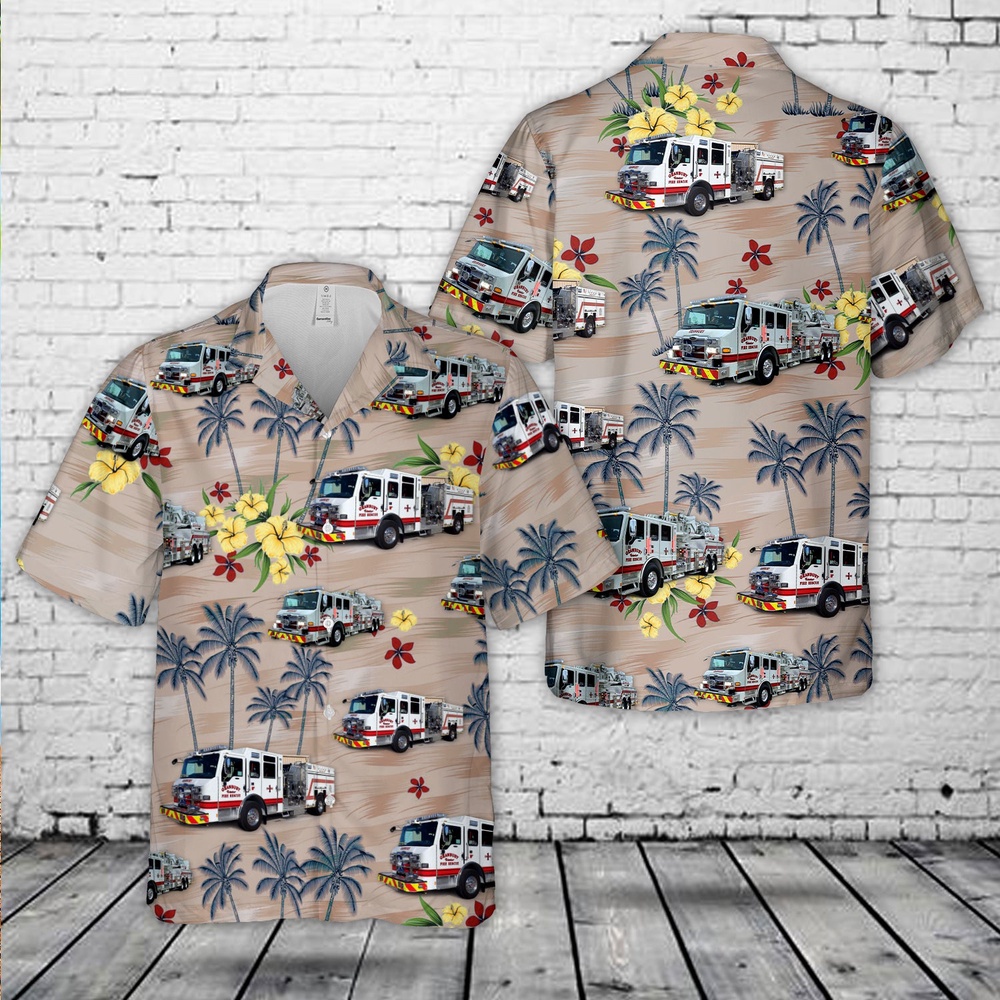 Granbury Volunteer Fire Department, Texas Hawaiian Shirt, Texas Hawaii Shirt, Texas Shirt