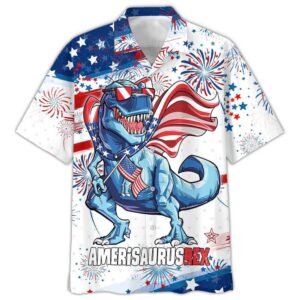 Happy Independence Day U.S Dinosaur All Printed…