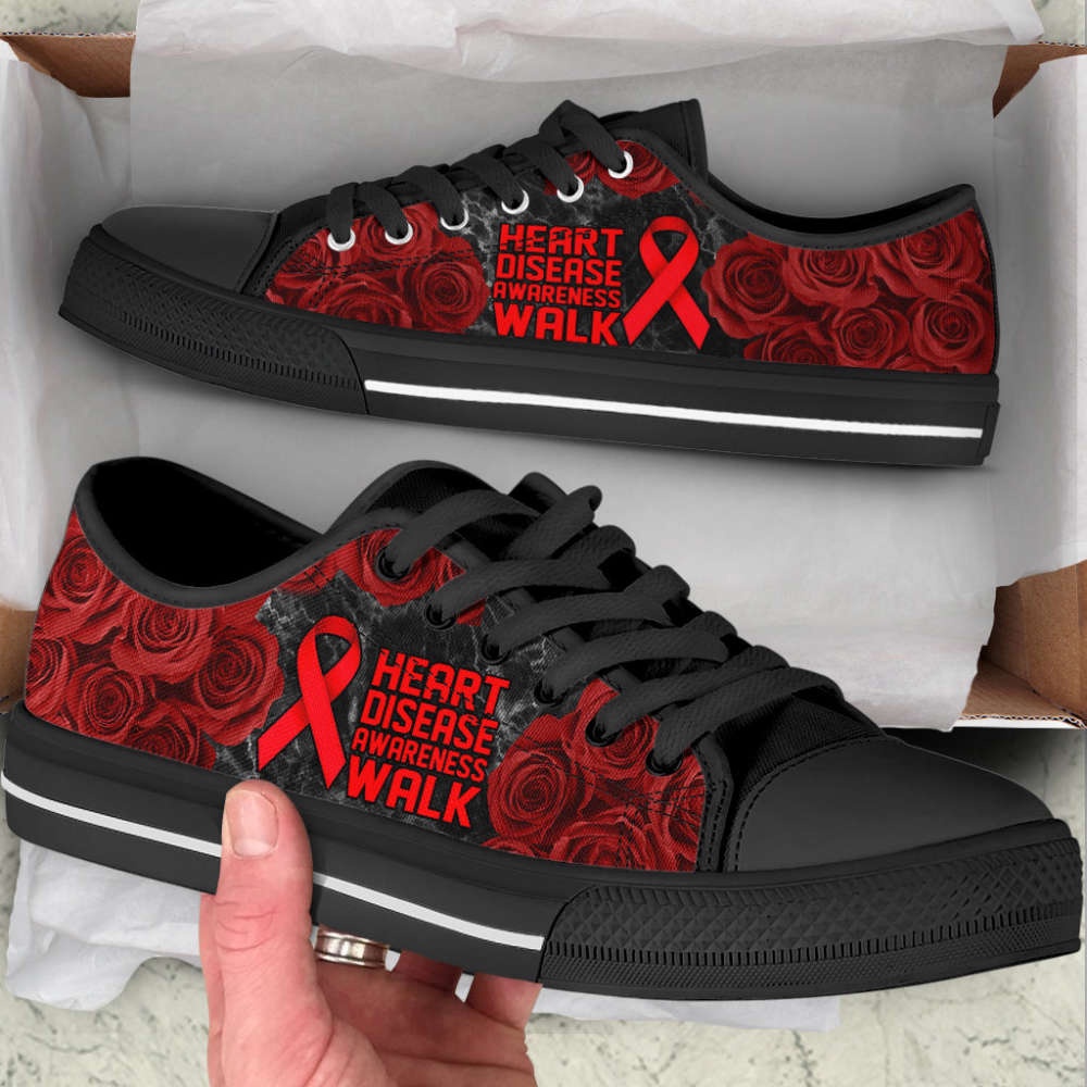 Heart Disease Shoes Awareness Walk Low Top Shoes Canvas Shoes, Low Top Designer Shoes, Low Top Sneakers Heart Disease Shoes Awareness Walk Low Top Shoes Canvas Shoes, Low Top Designer Shoes, Low Top Sneakers
