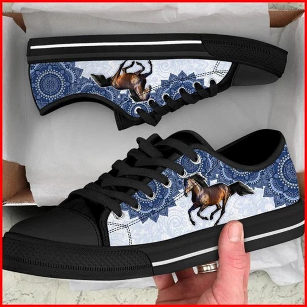 Horse Bekind Tie Dye Canvas Low Top Shoes, Low Tops, Low Top Sneakers