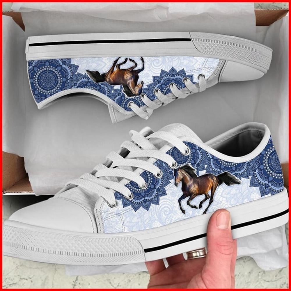 Horse Bekind Tie Dye Canvas Low Top Shoes, Low Tops, Low Top Sneakers
