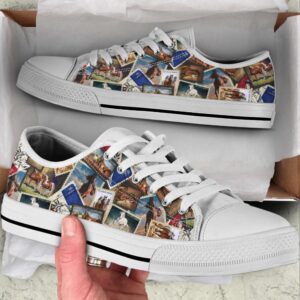Horse Stamp Collection Low Top Shoes Canvas…