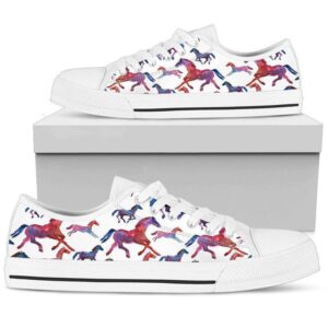 Horse Watercolor Low Top Shoes, Low Tops,…