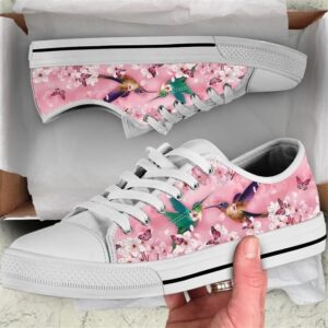 Hummingbird Cherry Blossom Low Top Shoes, Low…