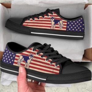 Husky Dog USA Flag Low Top Shoes Canvas Sneakers Casual Shoes Designer Low Top Shoes Low Top Sneakers 2 cadqlq.jpg